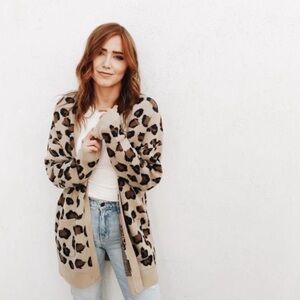 CJLA Leopard Cardigan